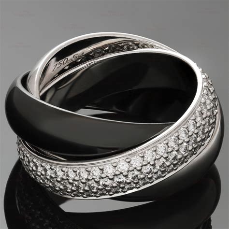 cartier ring black|cartier ring price list.